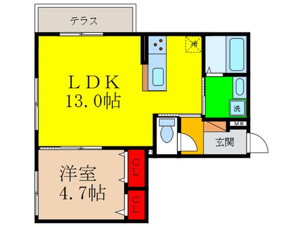 アルカディア舟木町の物件間取画像